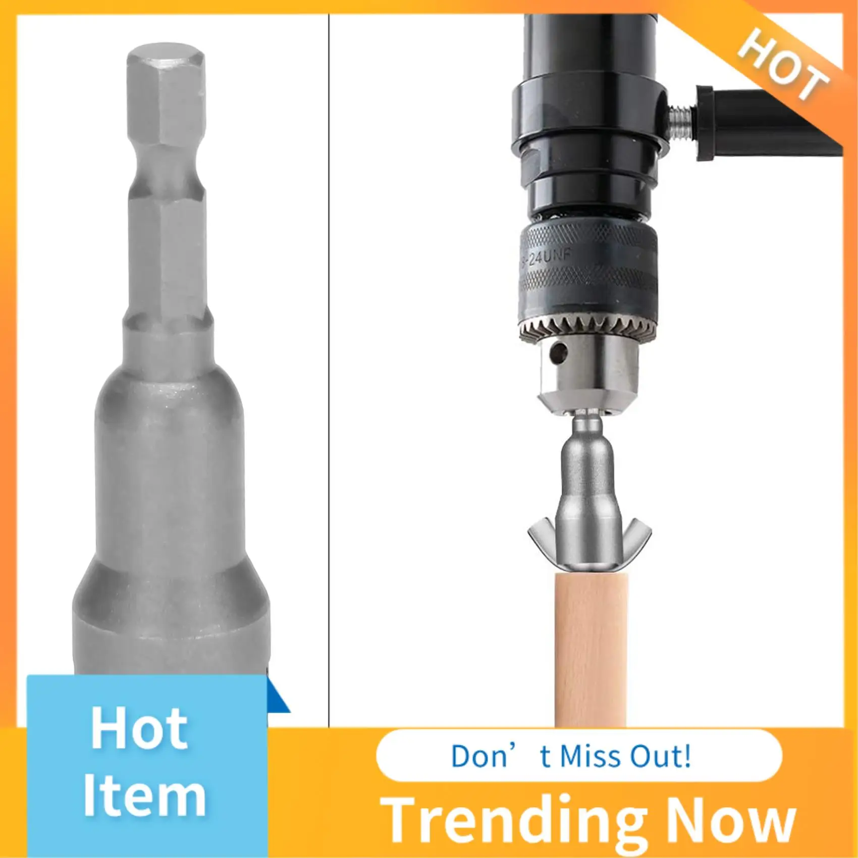 

CMHI-2Pcs Power Wing Nut Driver Set,Slot Wing Nuts Drill Bit Socket Wrenches Tools Set,1/4Inch Hex Shank Drills Bits For Panel N