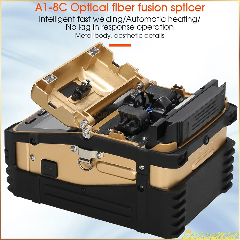 

AI-8CMulti-language Optical Fiber Fusion Splicer FTTH Fiber Splicing Machine With Optical Power Meter VFL Function High Quality