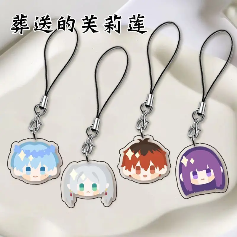 4PC New Anime Cute Frieren: Beyond Journey's End フェルン Lapel Badges Clothes Jewelry Collar Brooches Accessories Gifts For Friend