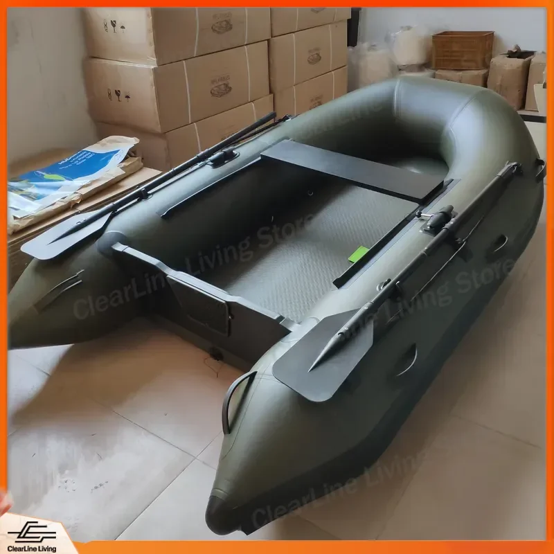 2026 Inflatable Fishing Boat Motorboat Carp Water Sports PVC Dinghy Kayak Raft Canoe Outdoor River Lake Sea Adventure Gear
