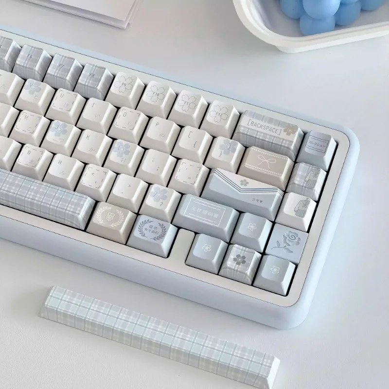 

Sense of School Supply Theme Keycaps Set Custom PBT Sublimation Cherry Profile Keyboard Cap for Mechanical Keyboard Accessories