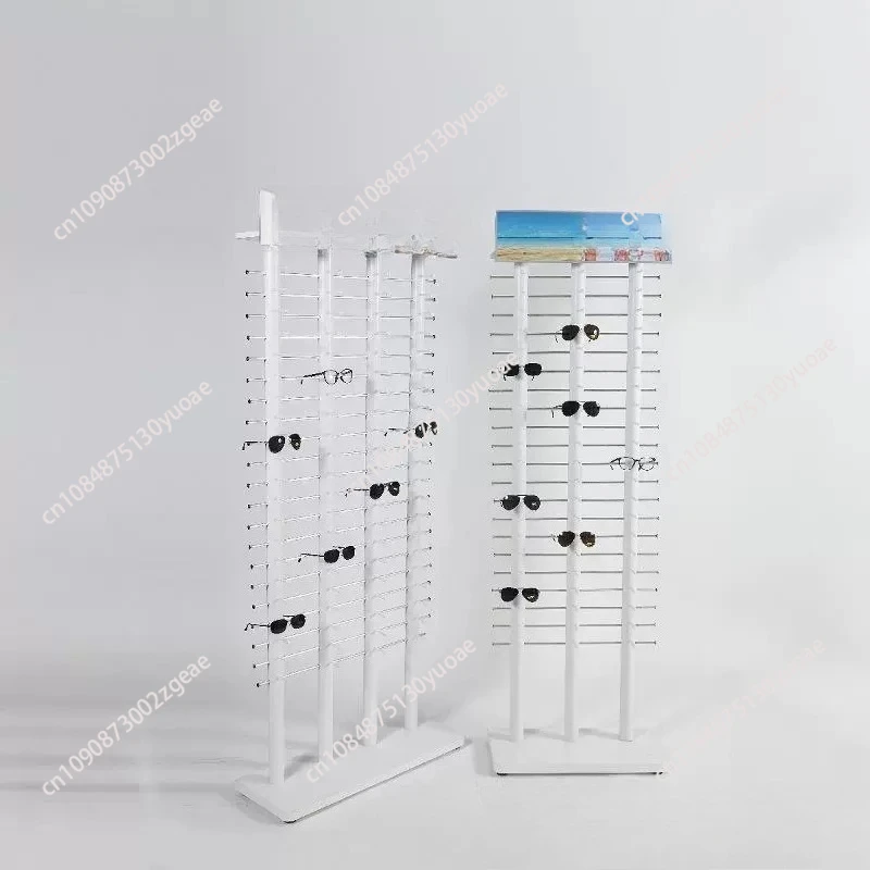 Single row of floor-to-ceiling  display stand