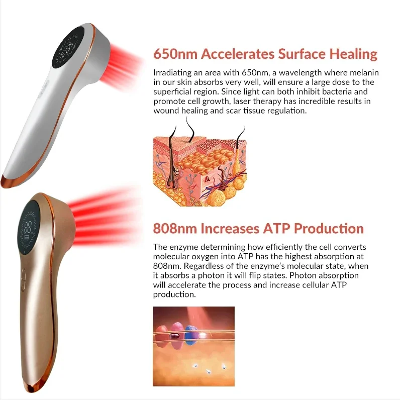 handheld portable vet laser treatment device low level laser photobiomodulation whole body therapeutic low level laser