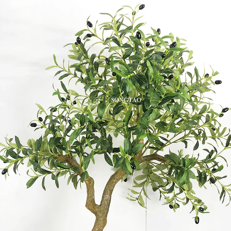 Wholesale factory price 150cm green artificial olive tree height simulation plastic plant for indoor decoration