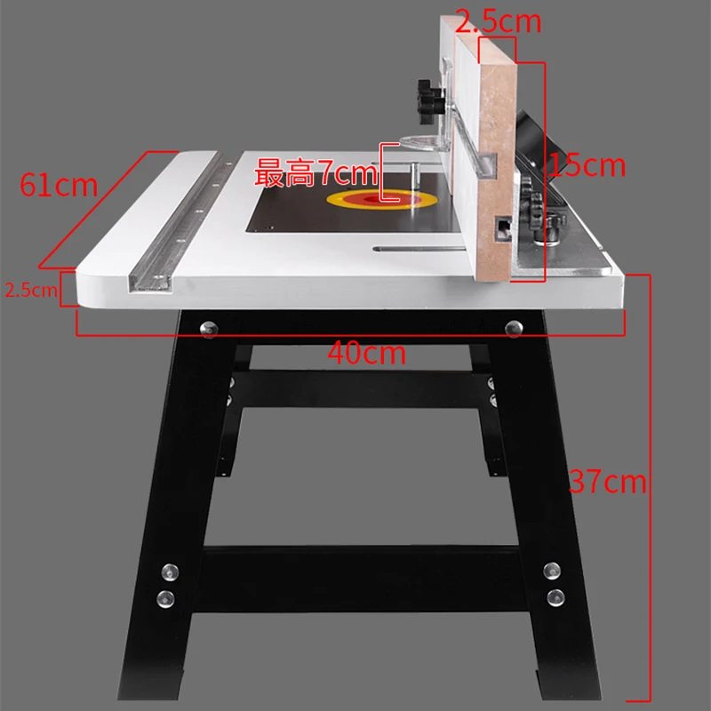 Electric wood milling inverted table Medium-sized multifunctional woodworking trimming machine worktable