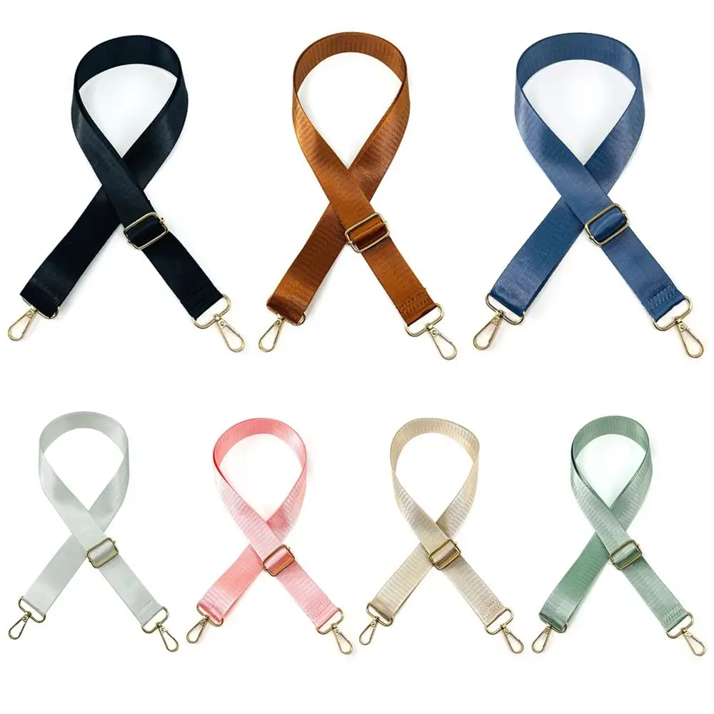 حزام حقيبة كتف نايلون للنساء ، أحادي اللون ، أحزمة ملونة للساعي المتقاطعة مع الجسم ، أحزمة قابلة للتعديل ، ملحقات الحقائب