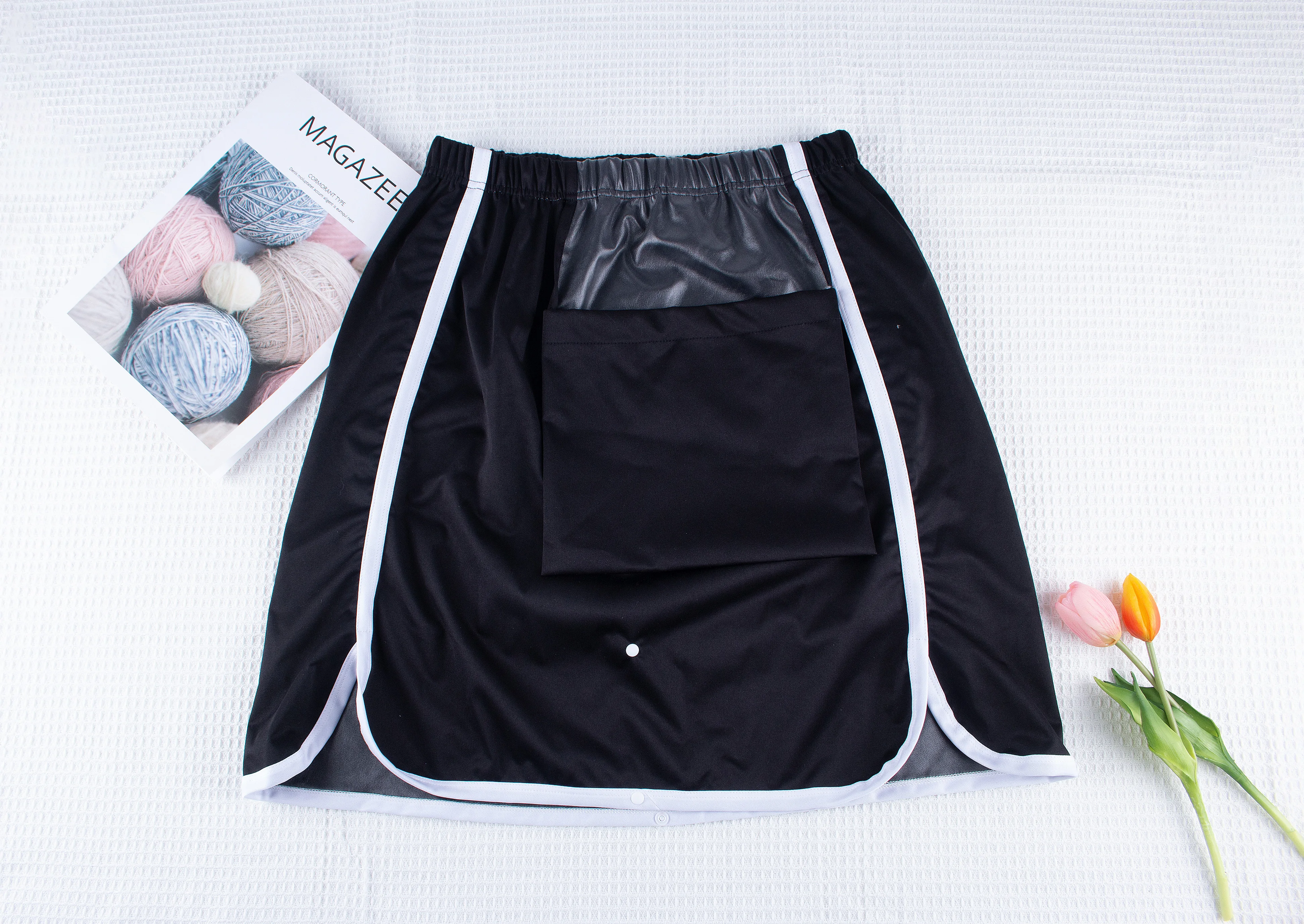 노인용 방수 성인 기저귀 앞치마, 통기성 생리 기간 누출 방지 스커트 성인 요실금 커버