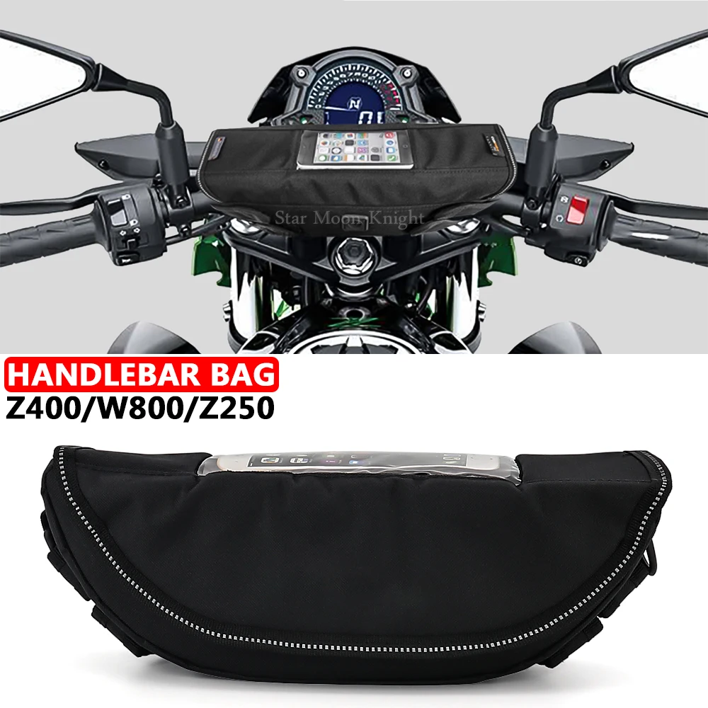 

For Kawasaki Z400 ABS W800 Z 400 W 800 Z250 Z 250 Motorcycle Accessories Waterproof Bag Storage Handlebar bag Travel Tool bag