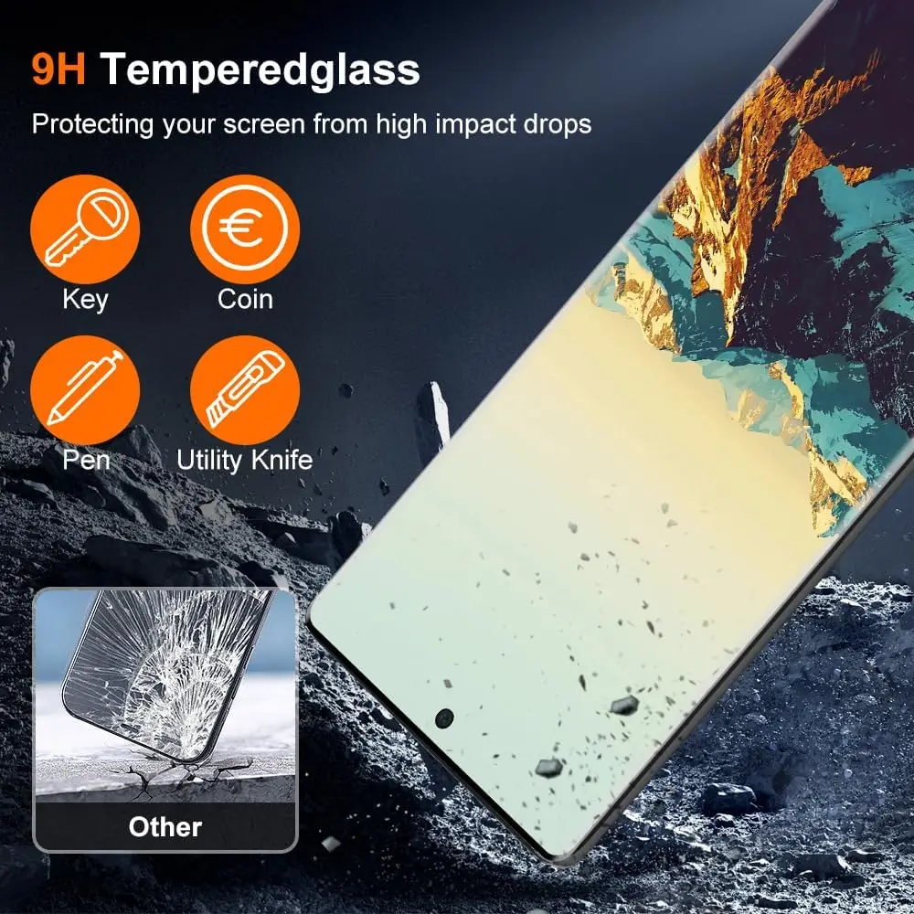 

3D Curved Four Sides Glue Tempered Glass For Huawei Honor 90 Film