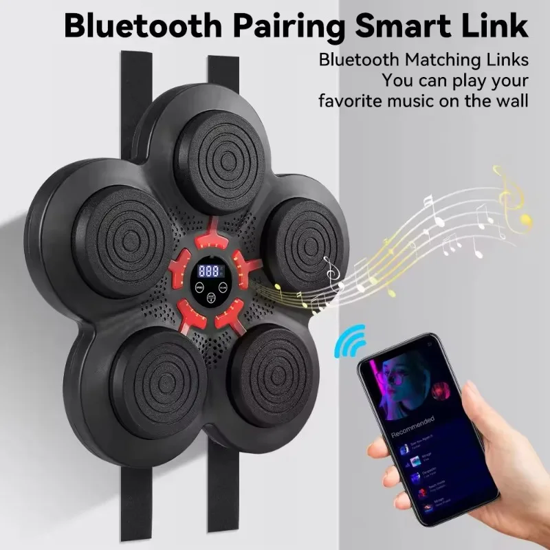 Entraîneur de cible de boxe musical Intelligent, Machine de combat, cible murale de boxe, Induction sensible, Surface Durable pour l'entraînement à domicile