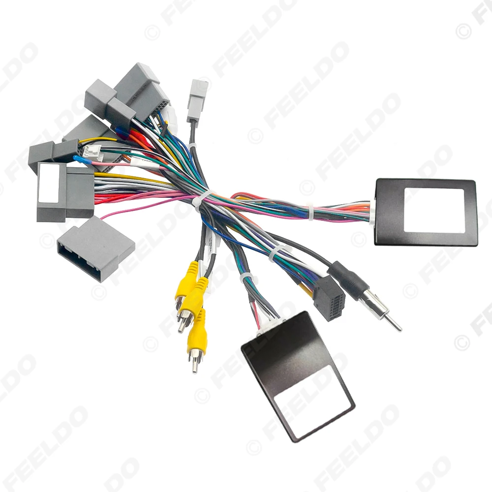 

FEELDO Car 16pin Power Cord Wiring Harness Adapter For Honda Accord 2.4 (2016) Installation Head Unit Cable
