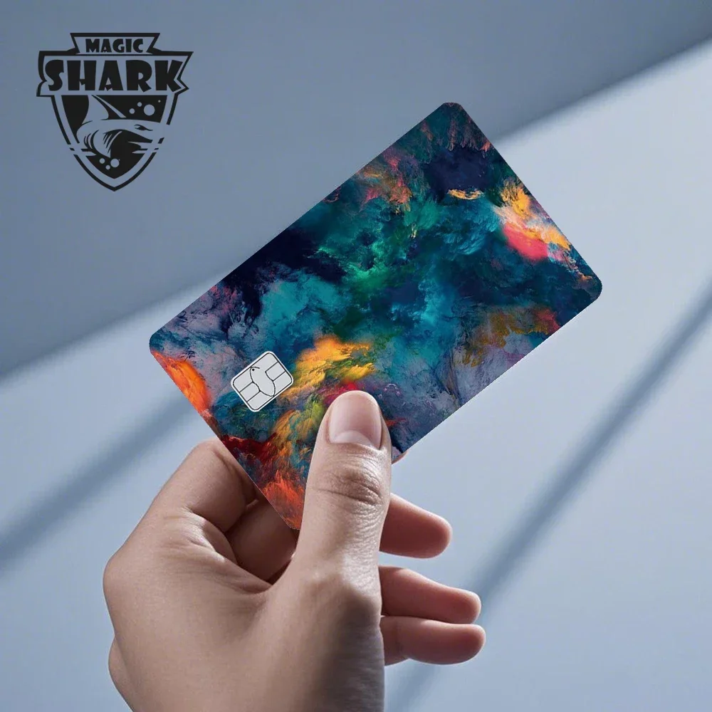 Magic Shark Kawaii Anime Tape Pig Dreamy Sticker Film Skin Cover for Debit Credit Bank Card Small Large Chip
