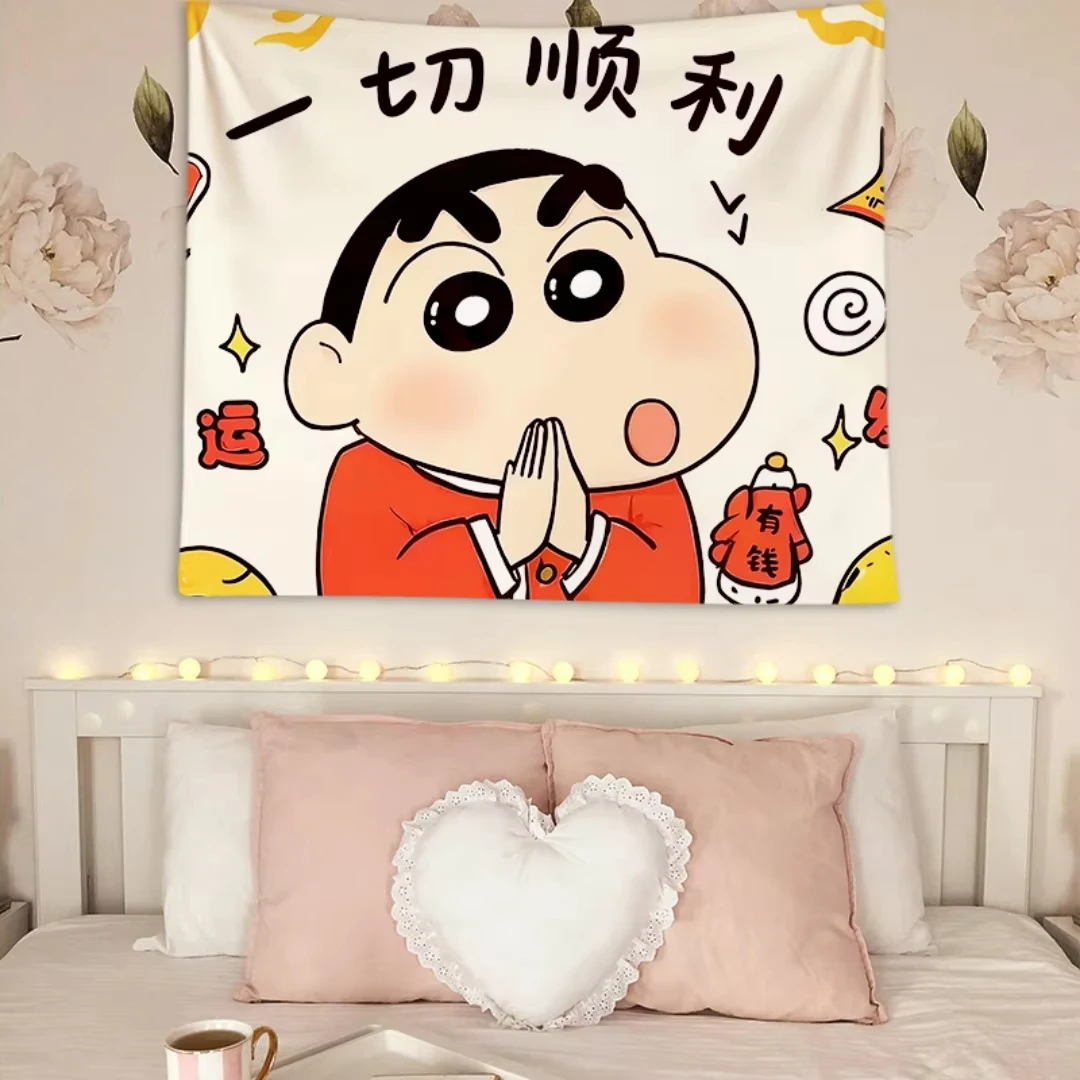 

MINISO Crayon Shin-chan Edogawa cartoon comic hanging cloth cute bedroom rental room dormitory bedside living room decorative cl