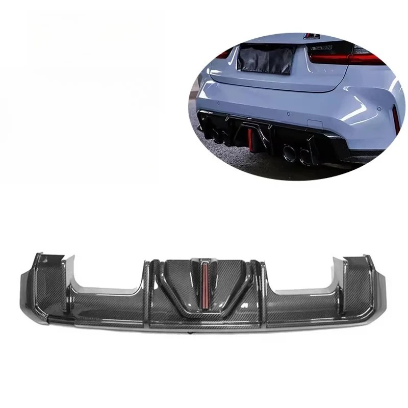 Lightweight Carbon Fiber Diffuser Rear Bumper Lip for BMW G80 M3 G82 G83 M4 2022 up