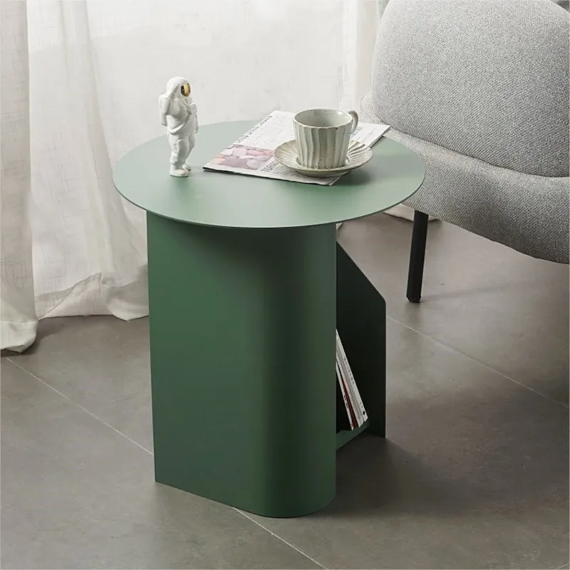 Warming Creative Sofa Edge Table Nordic Modern Minimalist Living Room Storage Tea Table Cream Style Home Storage Corner Table