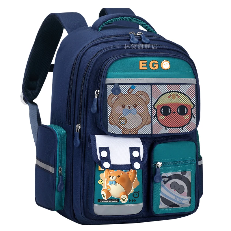 Cartoon kids school bag for boys and girls, new model 2025, large capacity backpack for students aged 9-12 years, back to school