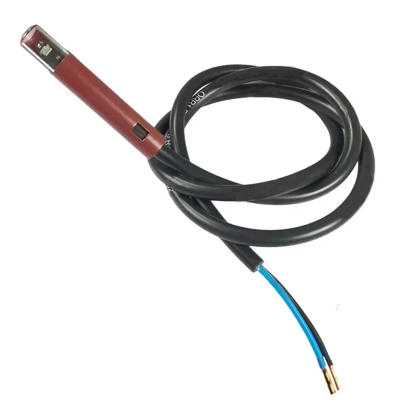 QRB1 Flame Detector, High Sensitive Photosensitive Electric Eye Red Glass Bubble Sensor for Oil Burner Fire Detection