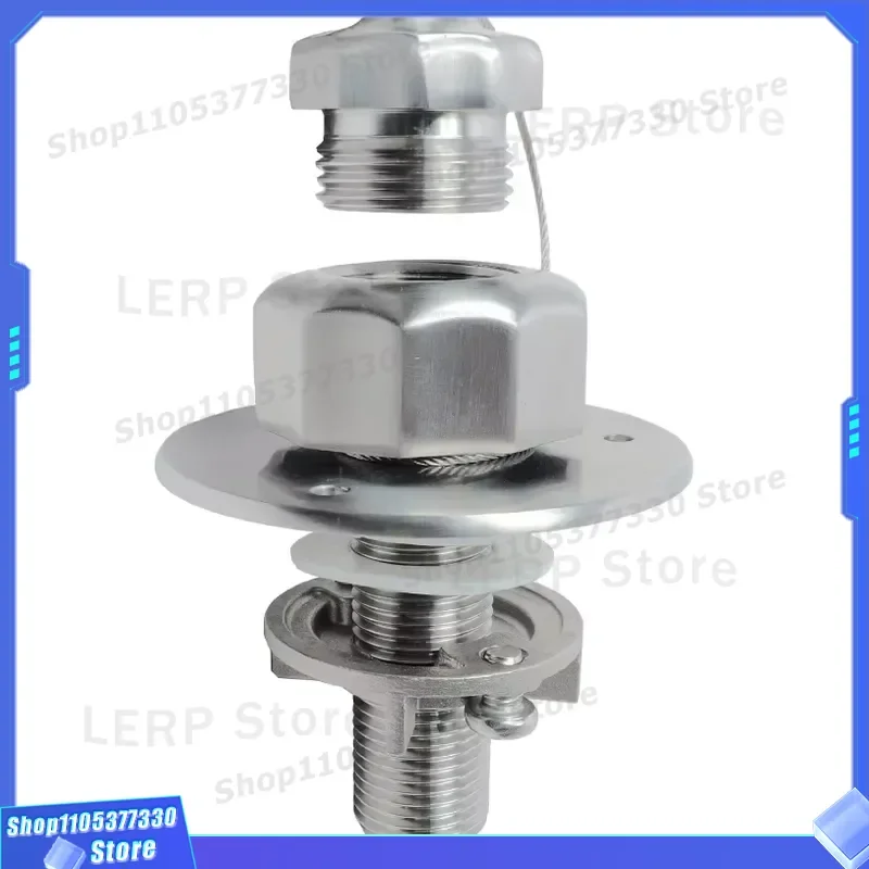 RV Stainless Steel Water Inlet with Integrated Check Valve and Filter for Urban Camping Vehicle Fresh Water System Connection