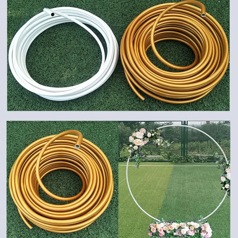 PVC Aluminum Styling Tube 10M  DIY Props Bendable Plastic Molding Pipe Baby Shower Birthday Christmas Wedding