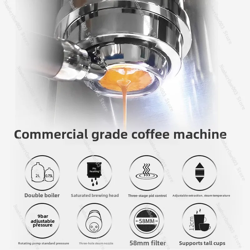 EM-30 Italian semi-automatic coffee machine double boiler rotary pump commercial household