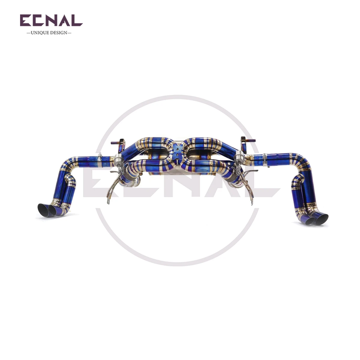 

Ecnal Exhaust Axle-back Pipe with Valve Muffler TC4 Titanium Alloy Car Sports Exhaust Systems for Audi R8 V10 5.2L