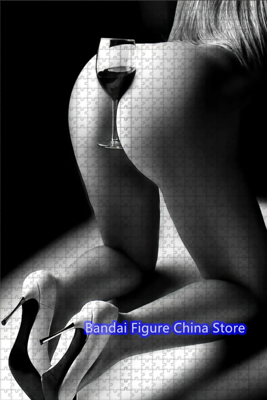 مثير فتاة الجمال طباعة لغز 108/200/300/500/1000 قطع عارية الفتيات بانوراما الألغاز للكبار الضغط اللعب الهدايا