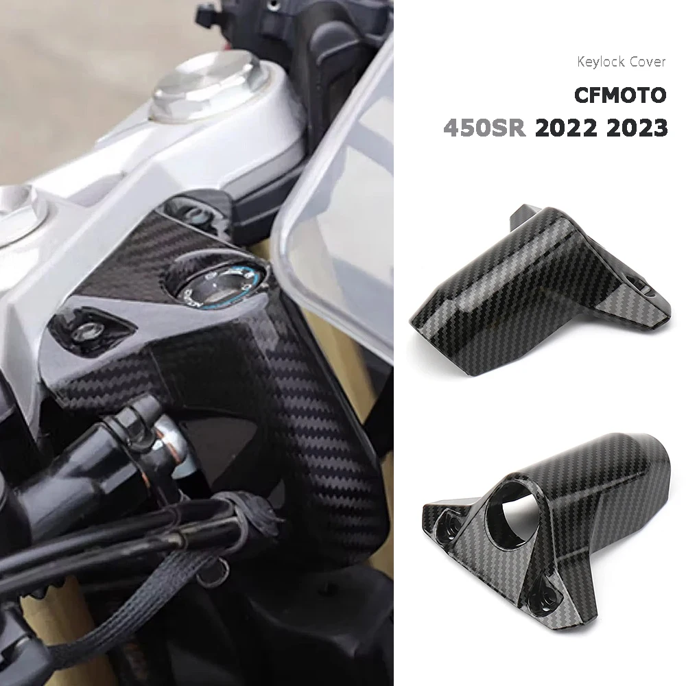 

Front Cover Door Keyhole Guard Plastic Carbon fiber For CFMOTO 450 SR 450SR 450sr 2022 2023 Motorcycle Accessories