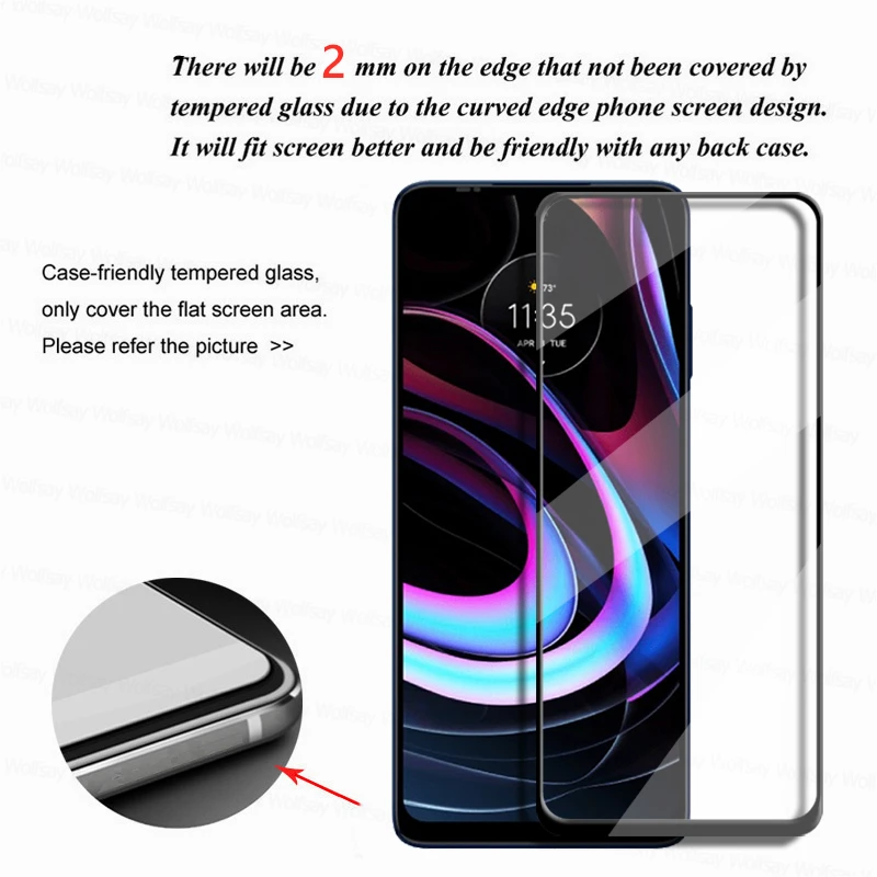 For Motorola Moto Edge 2021 Glass Screen Protector Motorola Moto Edge 20 2021 Lite Fusion Tempered Glass Motorola Moto Edge 2021