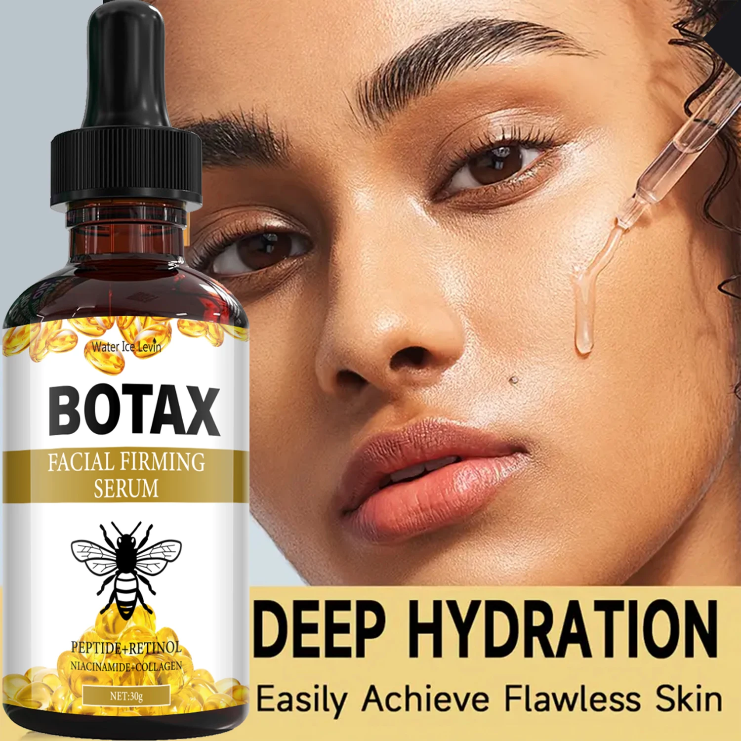 Winter Facial Firming Serum - Peptide & Retinol Complex with Niacinamide & Collagen, Deeply Hydrates & Refines Skin Texture