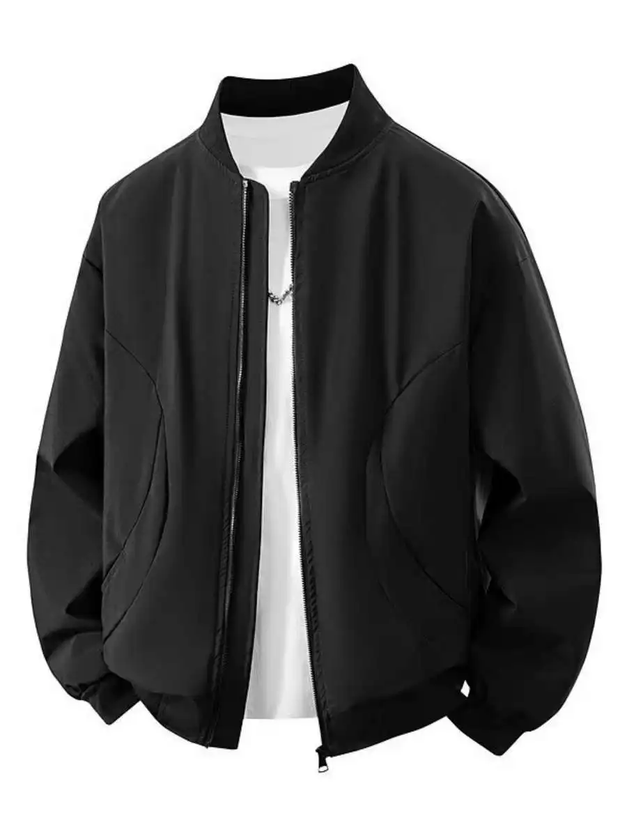 

Мужская бейсбольная куртка: тонкая, повседневная, свободного кроя, осенняя новинка, студенческий стиль, высокое качество, полиэстер, легко носить, верхняя одежда