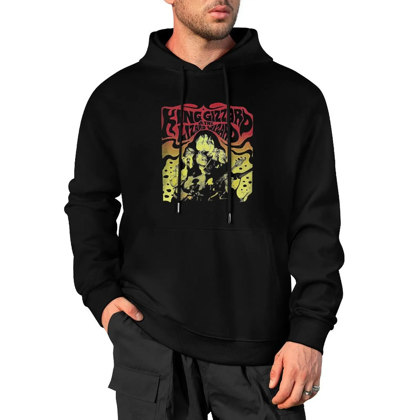 

king gizzard the lizard Pullover Hoodie korean style clothes men wear aesthetic clothing hoodies for men high quality