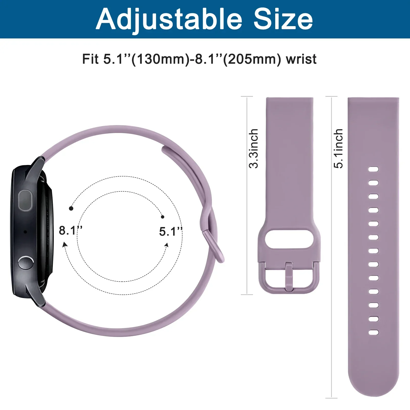 Bracelet en silicone pour Amazfit, Bracelet Smartwatch, GTS 4 2 Mini, GTS 3, 2e Band, Bip 3 Pro, Bip U Pro, Bip Lite, Bip S Lite, 20mm