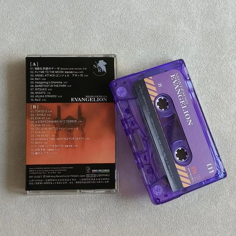 Evangelion Song Recording Tape Anime Music Walkman Cassettes Cartoon Soundtrack Box Recorder Car Walkman Tape Collectible Gift