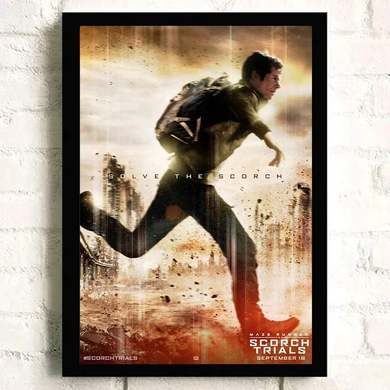 The Maze Runner poster Suspense Science Fiction Adventure Action Movie Canvas Printing Poster Wall Art Home Decoration Painting