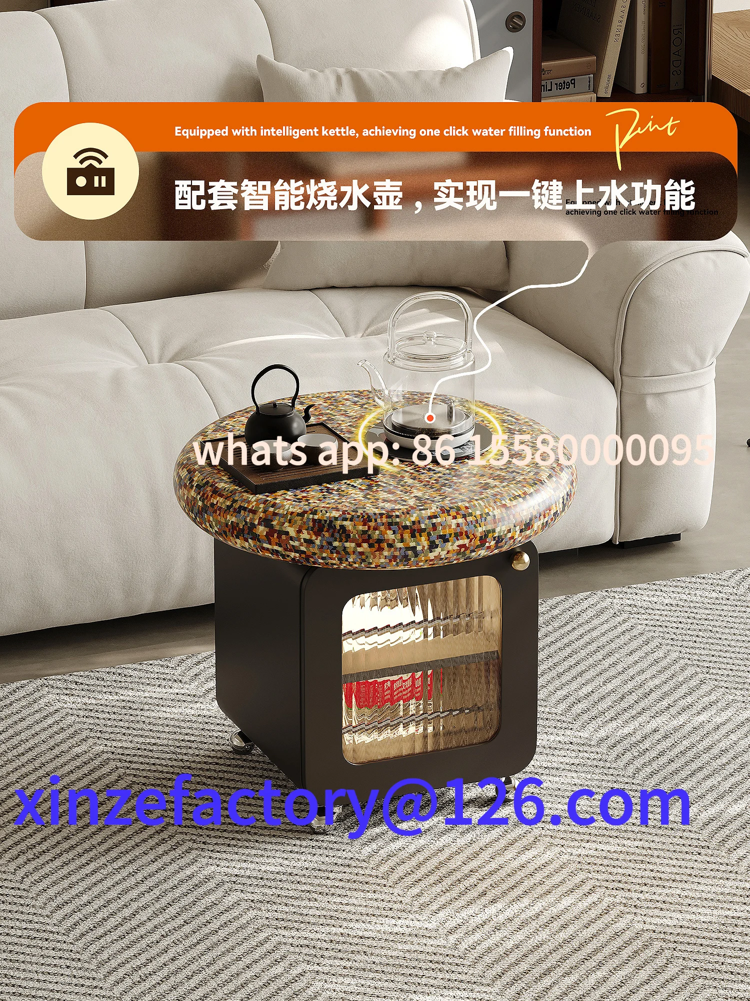 Anpassbarer, luxuriöser, moderner High-End-Beistelltisch in Mini-Licht