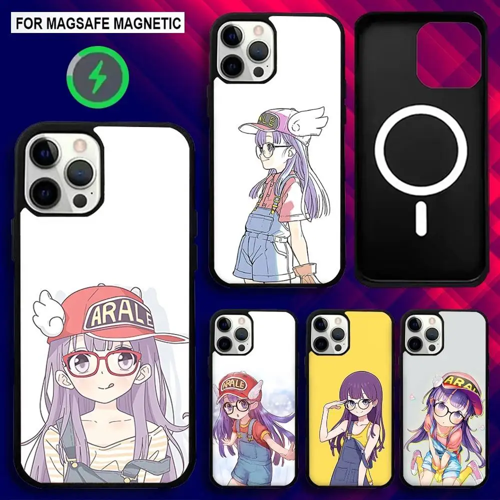 

Cartoon Dr S-Slump A-Arale Phone Case For iPhone 17,16,15,14,13,12,11,Pro,Max,Plus,Mini,SE4,E Magnetic Magsafe Wireless Charging