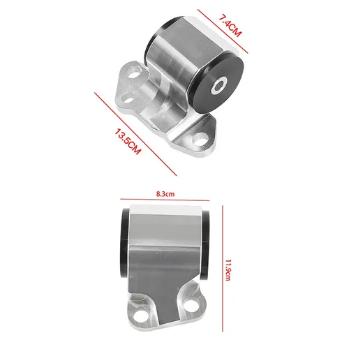 Imagen 2 del producto Kit de montaje de intercambio de motor de perno de 2 agujeros de aleación de aluminio para Honda Civic EG D15 D16 B16 B17 B18, montaje de motor modificado