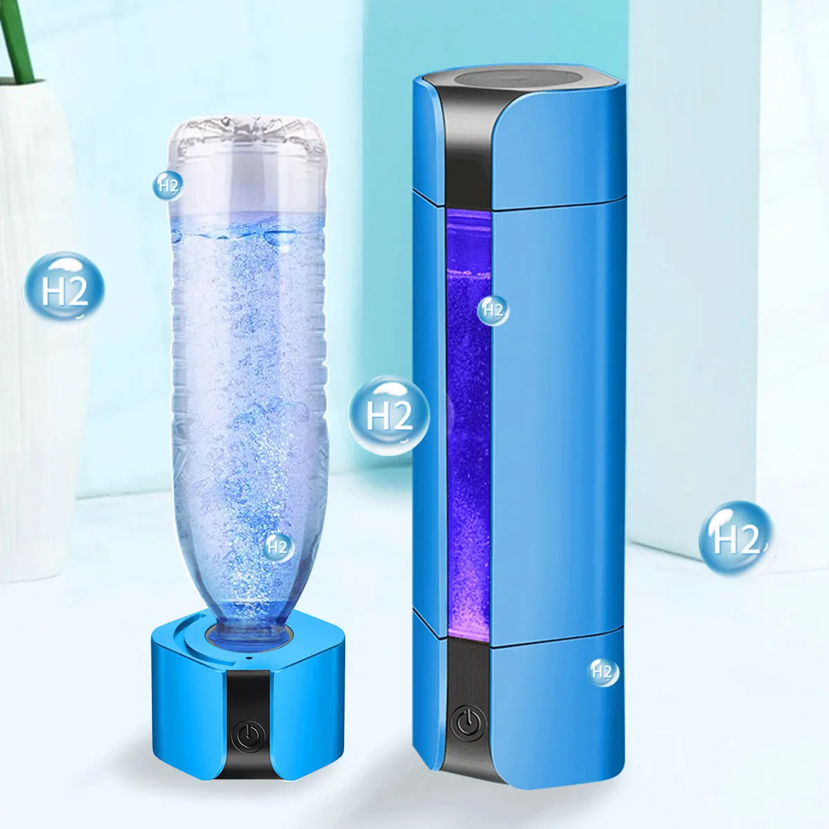 Pro-Level Hydrogen Inhaler Machine Rich Hydrogenation Device Hydrogen Generator Water Bottle