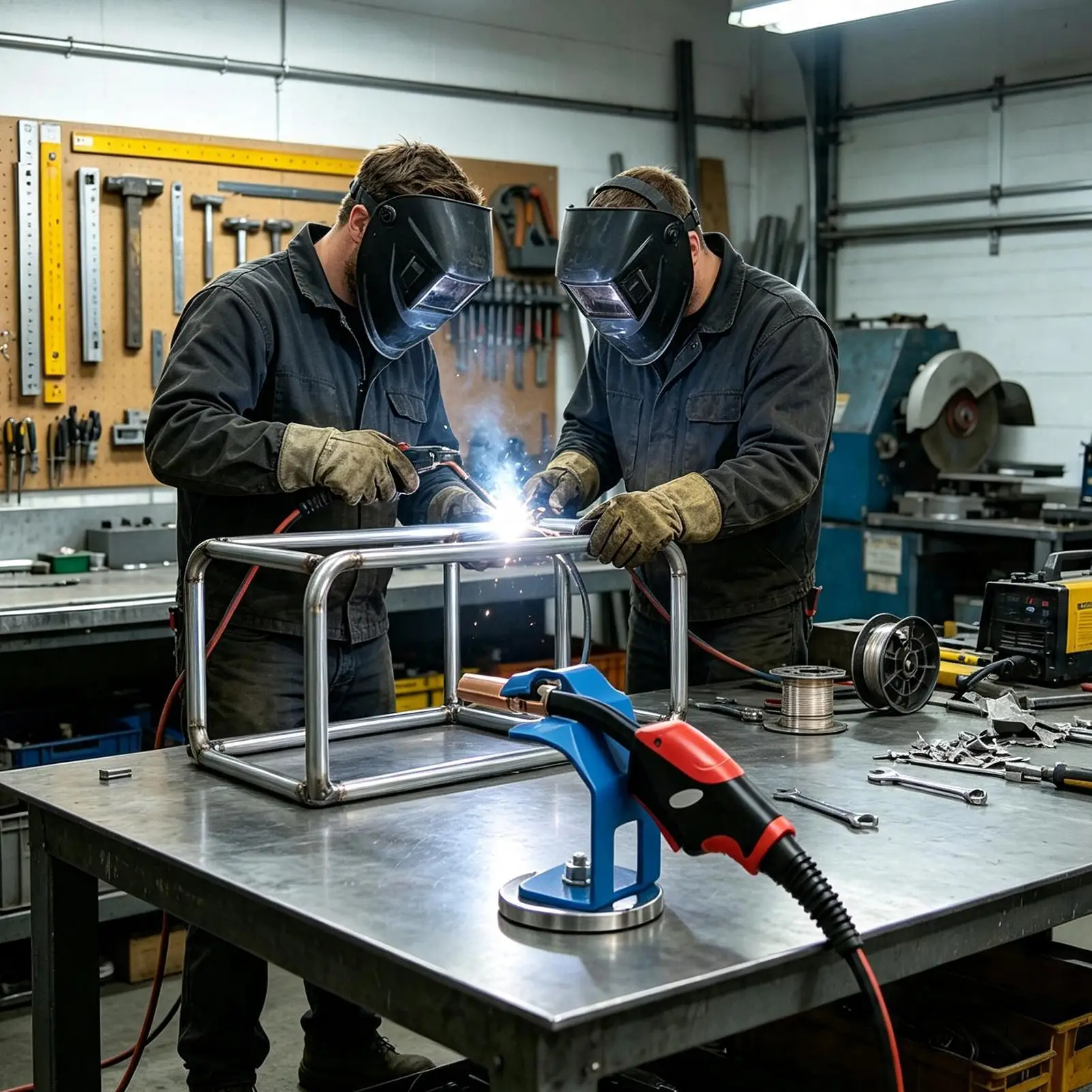 Welding Torch Holder Heavy-Duty Precision Support With Strong Magnet Base Welding Holder For Workshops Manufacturing Machine
