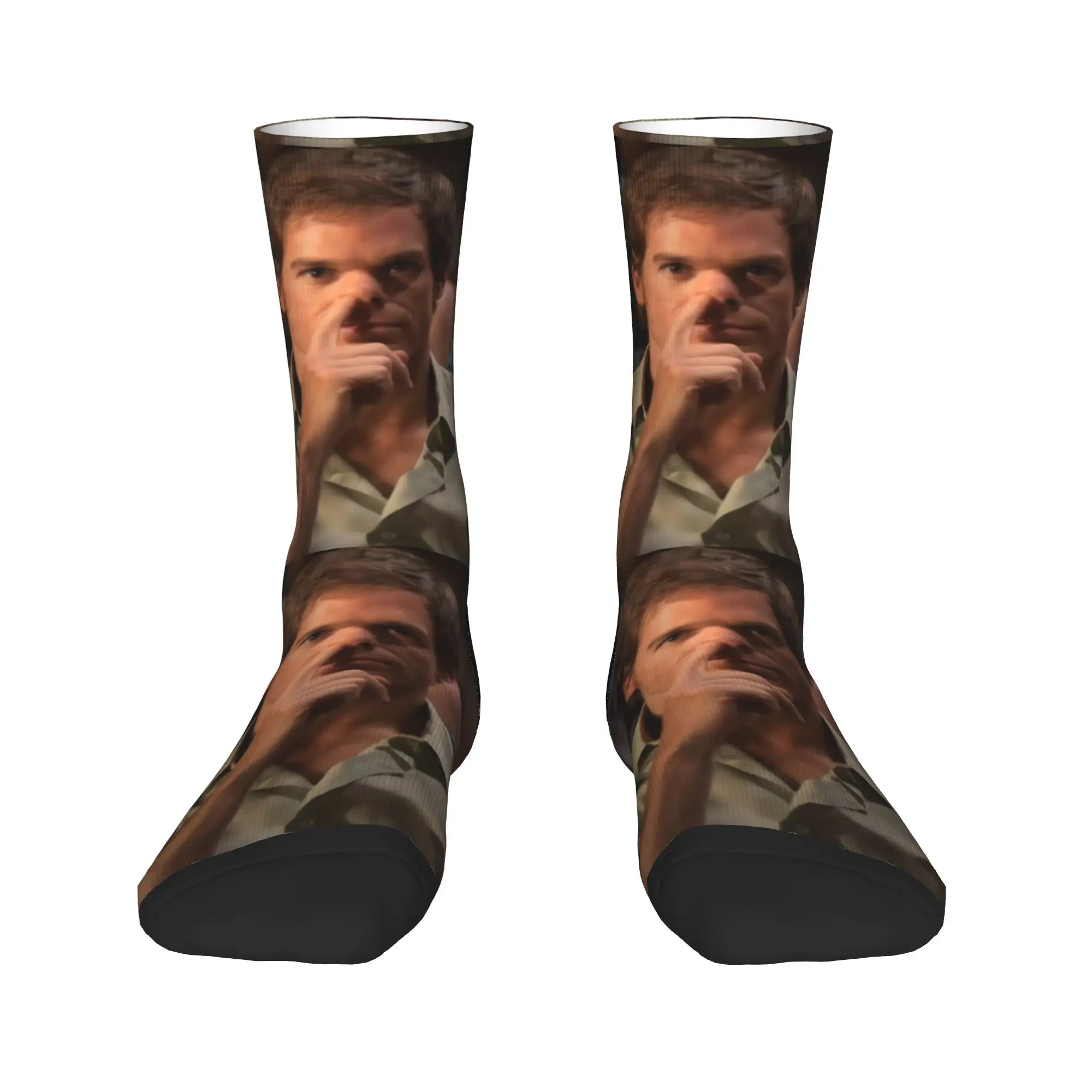Dexter Morgan Stockings  Leisure Socks Men's Comfortable Socks Autumn Climbing Graphic Non-Slip Socks Gift