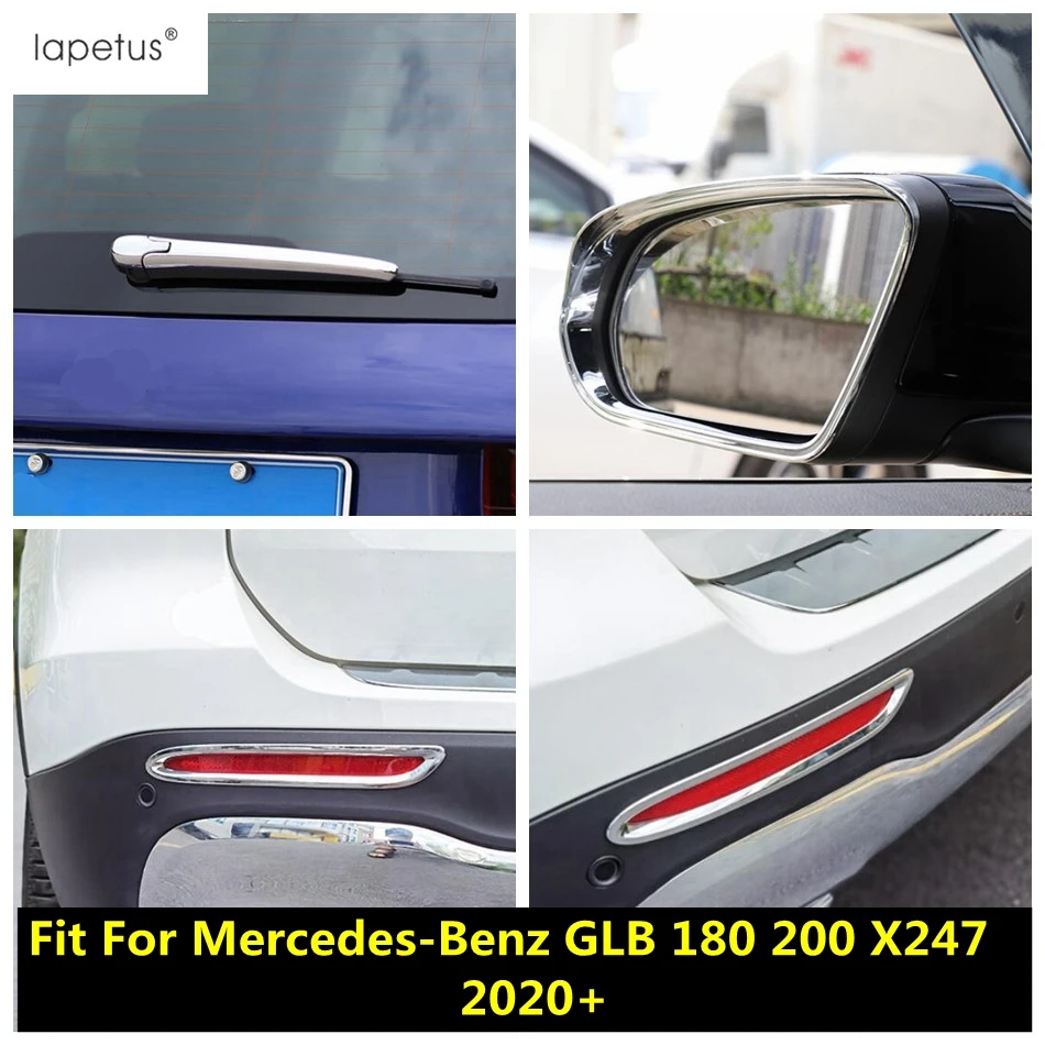 

Rear Fog Light Lamp / Window Wiper / Rearview Mirror Cover Trim For Mercedes-Benz GLB 180 200 X247 2020 -2023 Chrome Accessories