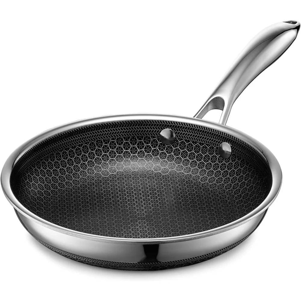 

Hybrid Nonstick Frying Pan, 8-Inch, Stay-Cook Handle, Dishwasher and Oven Safe, Induction-Ready, Compatible with All Cooktops