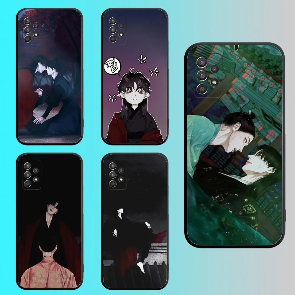 The GhostS Nocturne Phone Case For Samsung S 25,24,21,22,23,30,20,Ultra,Plus,Fe,Lite,Note,10,9,5G Black Soft