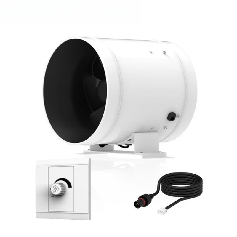 Frequency conversion speed regulation duct fan, silent new fan, kitchen bathroom, strong air supply, exhaust ventilation fan