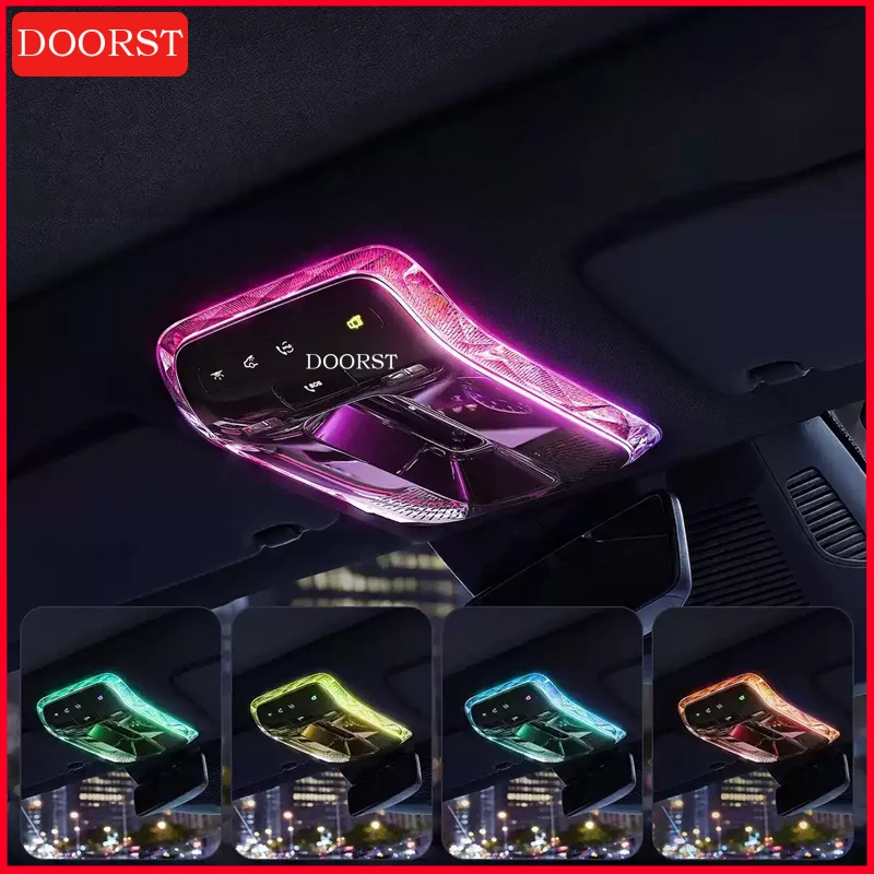 For Mercedes Benz C GLC E Class W206 X254 W214 Crystal Reading Light Frames Decorative Stickers Interior Modification Accessorie