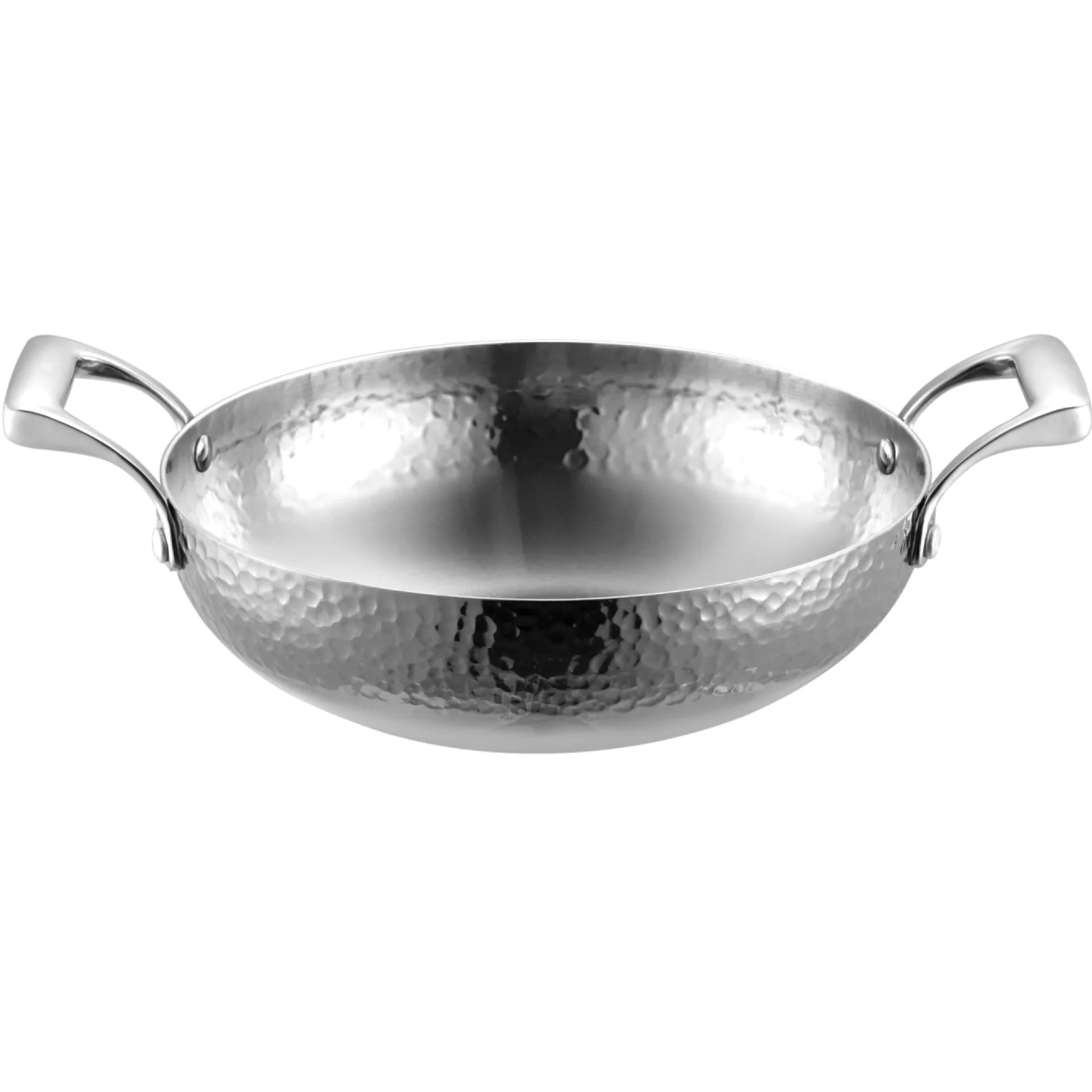 

304 stainless steel hot pot thickened three-layer mandarin duck copper color basin