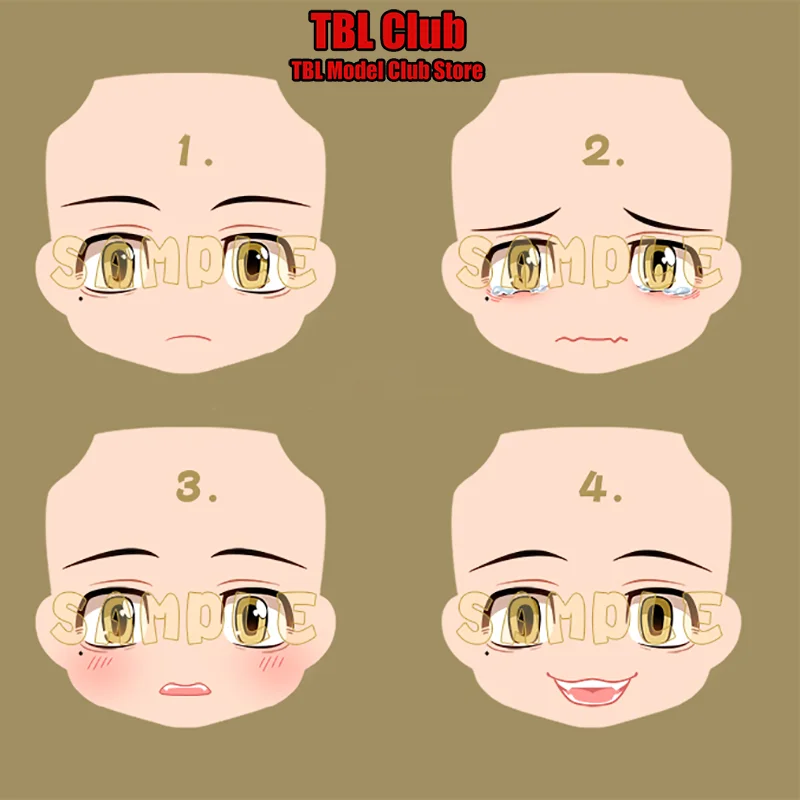 

Gsc Doll Replace Face OB11 Head Split Accessory 1/12 Scale Tokyo Revengers Hanemiya Ichitora For 6-inch Action Figure Soldier