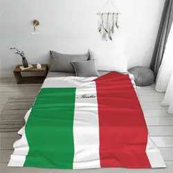 Italian Flag Of Italy Italia Flannel Throw Blankets Blanket for Sofa Couch Lightweight Bedspread