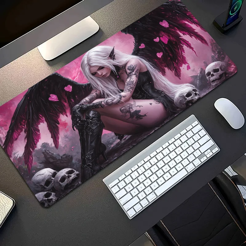 

Easy Clean Rectangle Cloth Mouse Pad Washable Cloth Surface Simple Maintenance For Home Office School