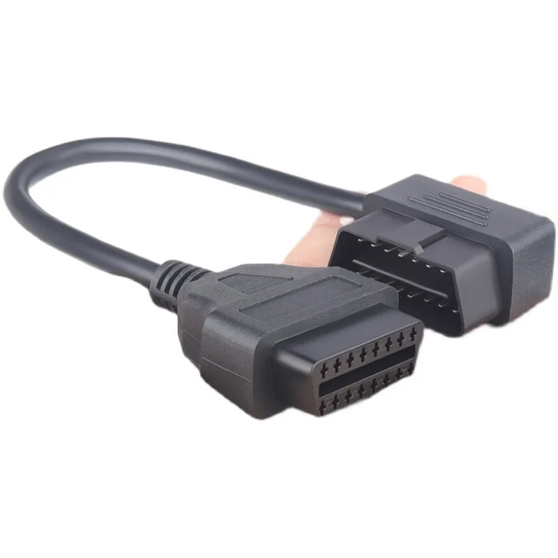 Car Detector OBD2 Extension Cable, Male to Female Adapter Conversion Plug Compatible with X431 Car Diagnostic Scanner